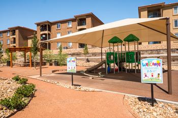 A playground area